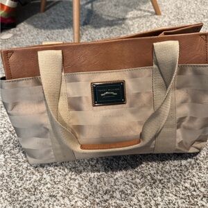 Tommy Hilfiger Tan and Brown Women's Bag